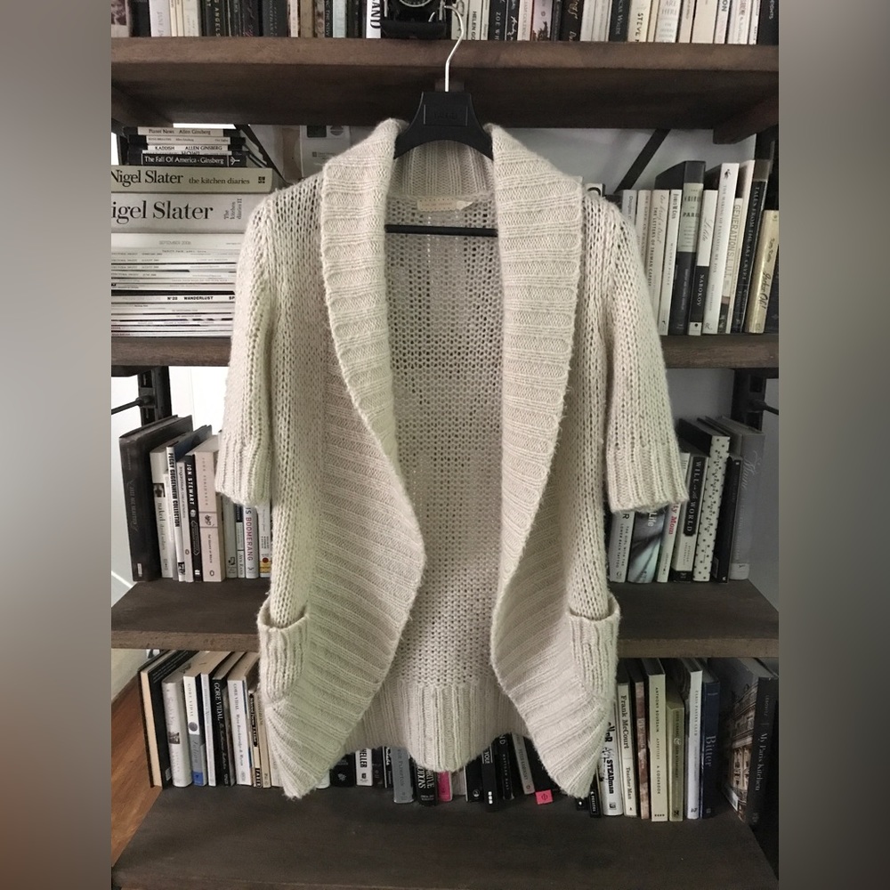 Urban Outfitters Pins and Needles Cozy Mohair Blend Cream Cocoon Cardigan S